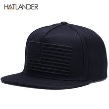 Load image into Gallery viewer, [HATLANDER] Raised flag embroidery cool flat bill baseball cap