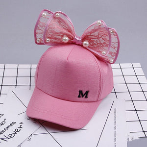 bowknot children's baseball cap for girls baby