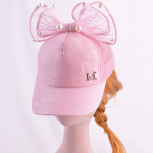 bowknot children's baseball cap for girls baby